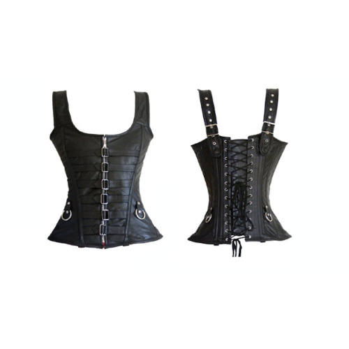 leather corset straps