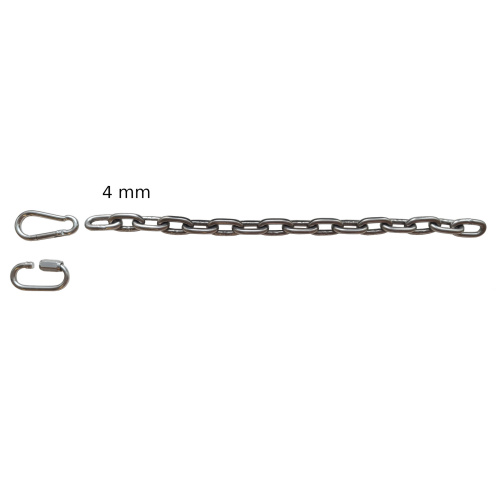 řetěz BDSM ocel hladký 4 mm