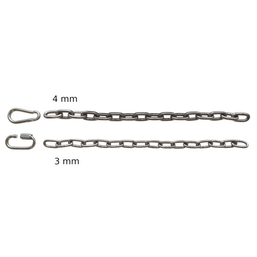 BDSM chain smooth stainless steel