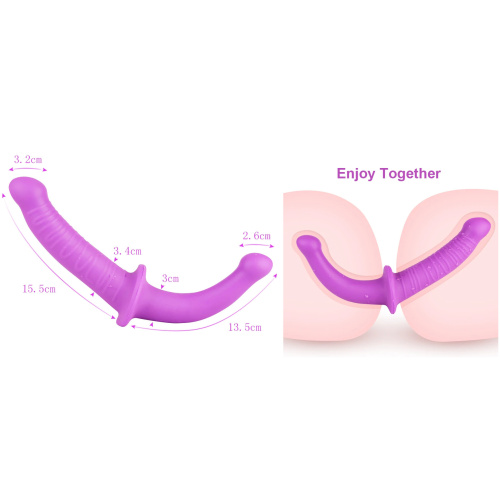 double dildo for couples without strap-on